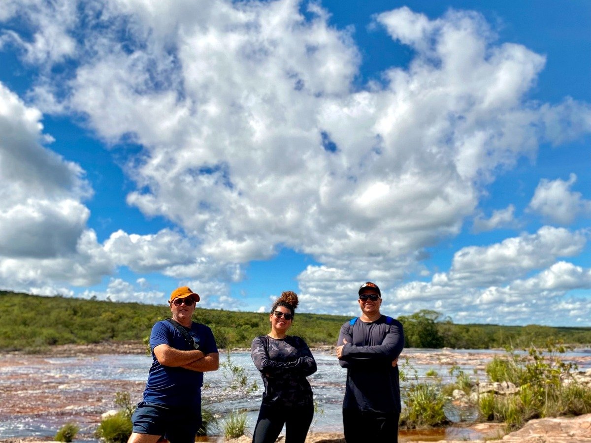 Equipe em atividade de campo